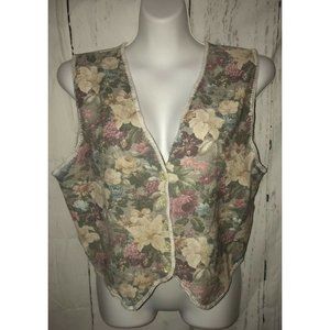 Margules Sz L Vintage Sweater Vest Multi Colored